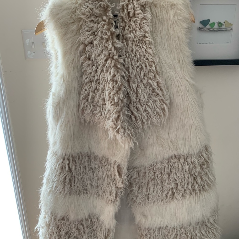 Fur vest coat